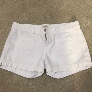 LOFT white Jean shorts